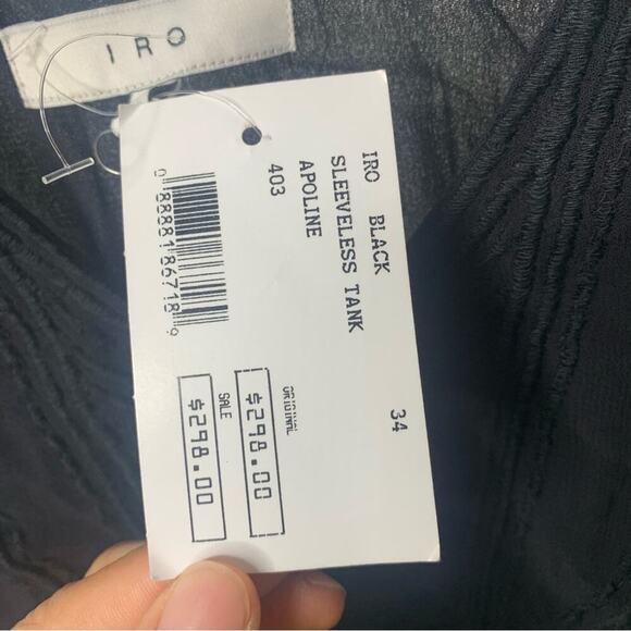 IRO black embroidered apoline playsuit romper size 34 - Picture 8 of 10